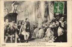 CPA Le Cure De Pontoise Je Vais Dit Il Jeter Mon Bonnet A Celle Qui A Le Plus Trompe Son Mari