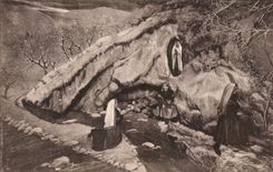 CPA Sainte Vierge Apparait Pour La Premiere Fois a Bernadette Soubirous