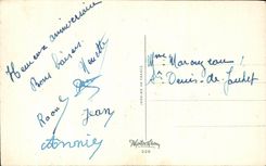 CPA Fantaisie Fleurs Roses Heureux anniversaire