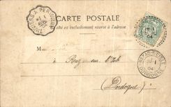 CPA Poisson D'Avril Porte Souvenir Femme 