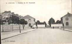 CPA Limoges Caserne Du 21eme Chasseurs Militaria
