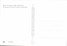 CPM 2eme salon de la carte postale de collection Limoges 24 et 25 novembre 1984 Train 