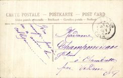 CPA 1er Avril Au poisson ouvrez votre porte Cest du bonheur Femme 