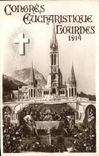 CPA Congres Eucharistique Lourdes 1914