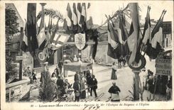 CPA Lion sur Mer Sunken of Mgr the Bishop of Bayeux to the Church