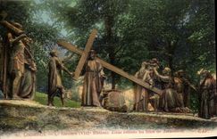 CPA Lourdes Le Calvaire Jesus Console les filles de Jerusalem