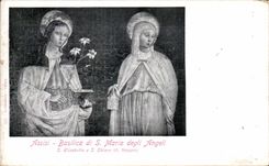 CPA Assisi Basilica Di S Maria Degli Angeli S Elisabeth e S Chiara 