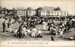 CPA Boulogne On Mer La Beach and the Casino