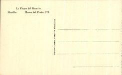 CPA Virgan Of Rosario Murillo Museo Del Prado Madrid