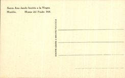 CPA Santa Anna Dando Leccion In Virgen Murillo Museo Del Prado Madrid