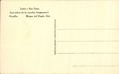 CPA Jesus San Juan Los Ninos of Concha Murillo Museo Del Prado Madrid