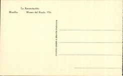 CPA Anunciacion Murillo Museo Del Prado Madrid