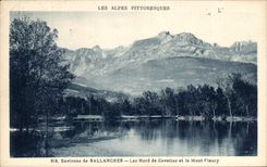 CPA the Picturesque Alps Surroundings De Northern Sallanches Lake De Cavettaz And the Fleury Mount