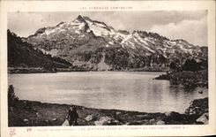 CPA the High Central Pyrenees Valley D' Aure Lake D' Aumar and solid mass of Neouvielle