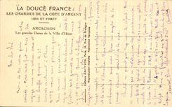 CPA Arcachon Large Dunes of the Town of Winter