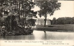 CPA del castillo De Francport de Compiegne y de la charca