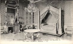 CPA Compiegne Le Chateau Chambre a coucher de Napoleon 1er
