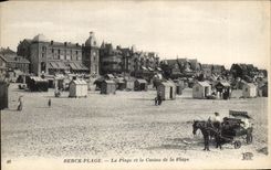 CPA Berck Plage La Plage et le Casino de la plage 
