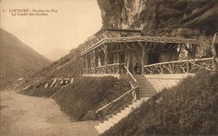 CPA Lourdes Grottes du Boy Le Chalet des Grottes