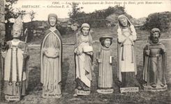 CPA the Saints Healers of Notre Dame Top Close Moncontour Brittany Colloction