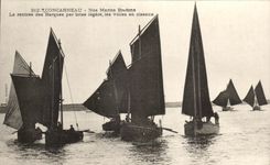CPA Concarneau Our Breton Sailors It returned of the Boats by light breeze veils out of scissors Boats