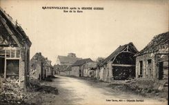 CPA Bayonvillers after Large the War Street of the Militaria Station