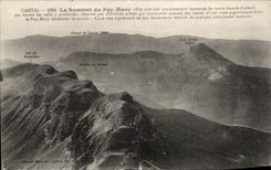 CPA Cantal the top of the puy Mary office a panoramic sight Valle S them