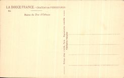 CPA Chateau de Pierrefonds Statue de Duc d'Orleans