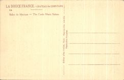 CPA Chateau De Compiegne Salon de Musique Harpe 