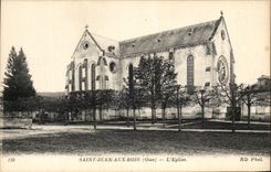 CPA Saint Jean con madera la iglesia