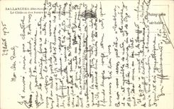 CPA Sallanches the castle Of the Sisters And Mont Blanc