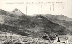 CPA Le Cantal Pittoresque Les Monts Du Cantal vus du Col De Cabre