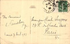 CPA Lourdes Vue generale et le Gave