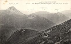 CPA L'Auvergne Pittoresque Chaine De Montagnes Vue Prise Du Col De Cabre