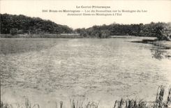 CPA the Picturesque Cantal Riom Es Mountains Lake Of Roussillon Sur La Mountain Of the Lake