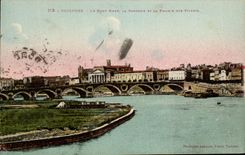 CPA Toulouse el prado del La Ganonne y del La de Neuf del puente de los filtros