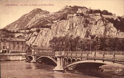 CPA Grenoble Le Pont de France et le Fort Rabot