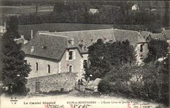 CPA the Cantal Illustrates Riom are Mountains the Private school