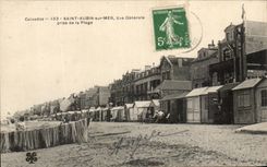 CPA Saint Aubin on Sea View Taken Of the Beach Nets of sin