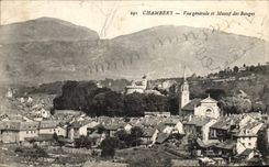 CPA Chambery vue Generale Et Massif Des Bouges