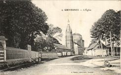 CPA Grivesnes the Church