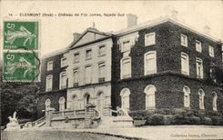 CPA Clermnont Chateau de Fitz james Facade Sud
