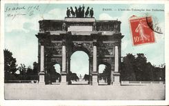 CPA Paris Arc De Triomphe de la lumbrera Tileries