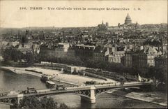 CPA Paris Vue Generale vers la Montagne Ste Genevieve