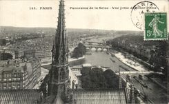 CPA Paris Panorama De La Seine Vue Prise De Notre Dame