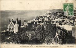 CPA Villers Sur Mer Vue Generale Prise Sur Trouville