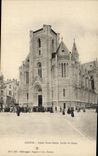 CPA Angers Eglise Notre Dame Sortie de Messe