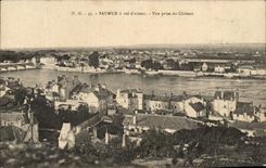 CPA Saumur a Vol D'Oiseau Vue Prise Du Chateau