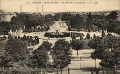 CPA Angers Jardin Du Mail Vue Generale A Vol D'Oiseau