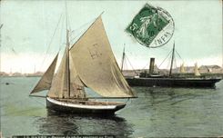 CPA Le Havre Barque de peche rentrant au port Bateau